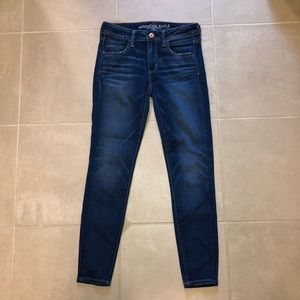 AEO  Blue skinny Jeans